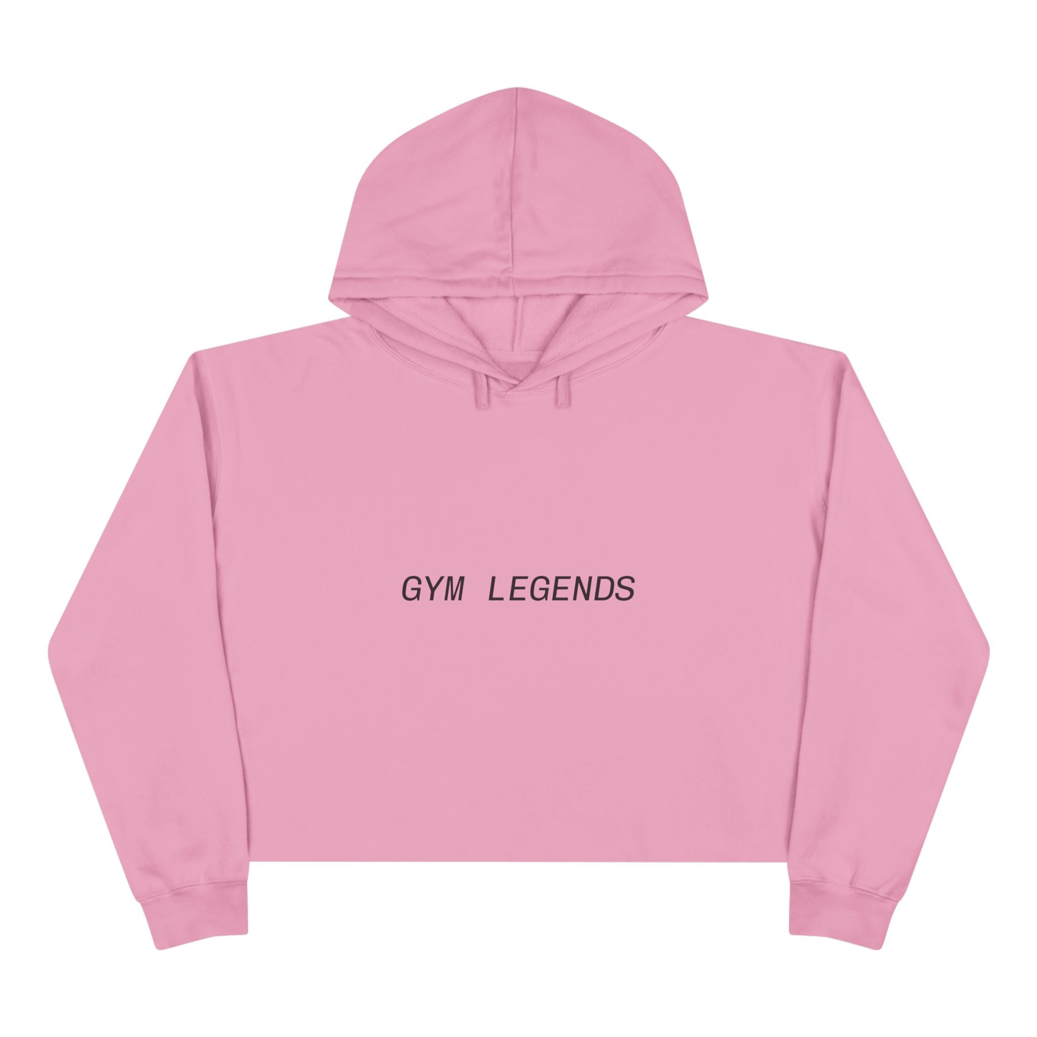 Gym Legends Crop Hoodie — Minimal Athletic Cropped Sweatshirt