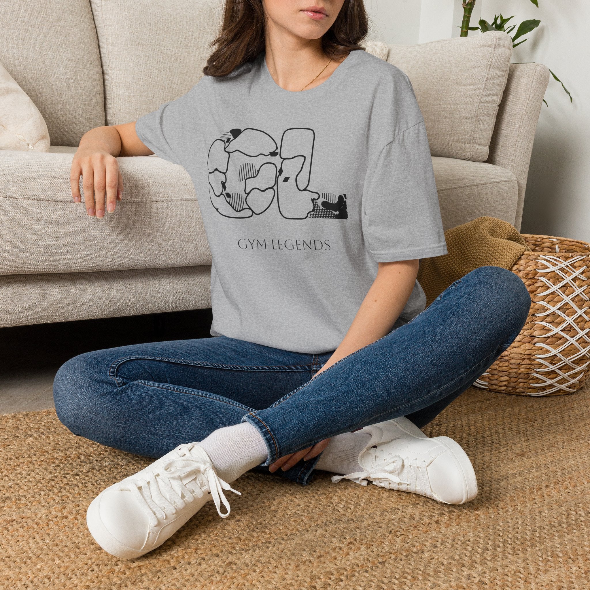 Cat Silhouette Graphic T-Shirt — Playful Kitty Outline Tee