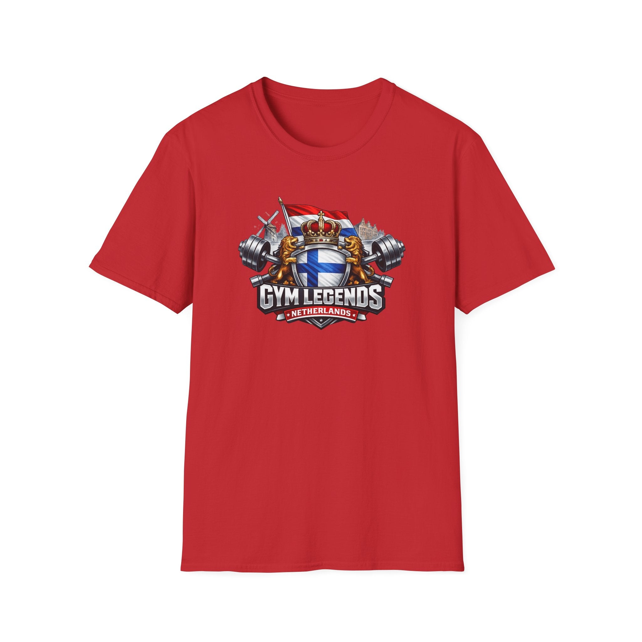 Gym Legends Netherlands T-Shirt — Weightlifting Crest Tee