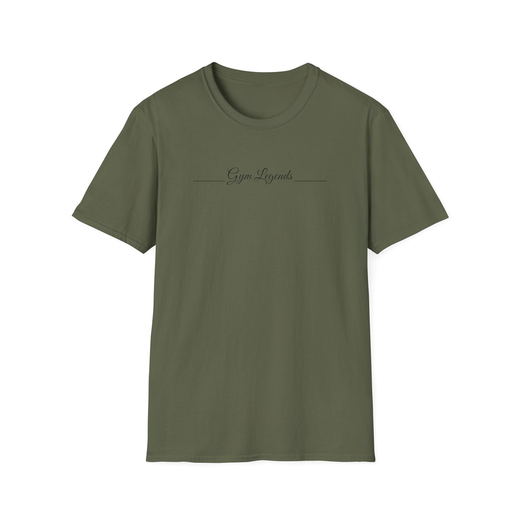 Gym Legends T‑Shirt — Minimal Script Fitness Tee