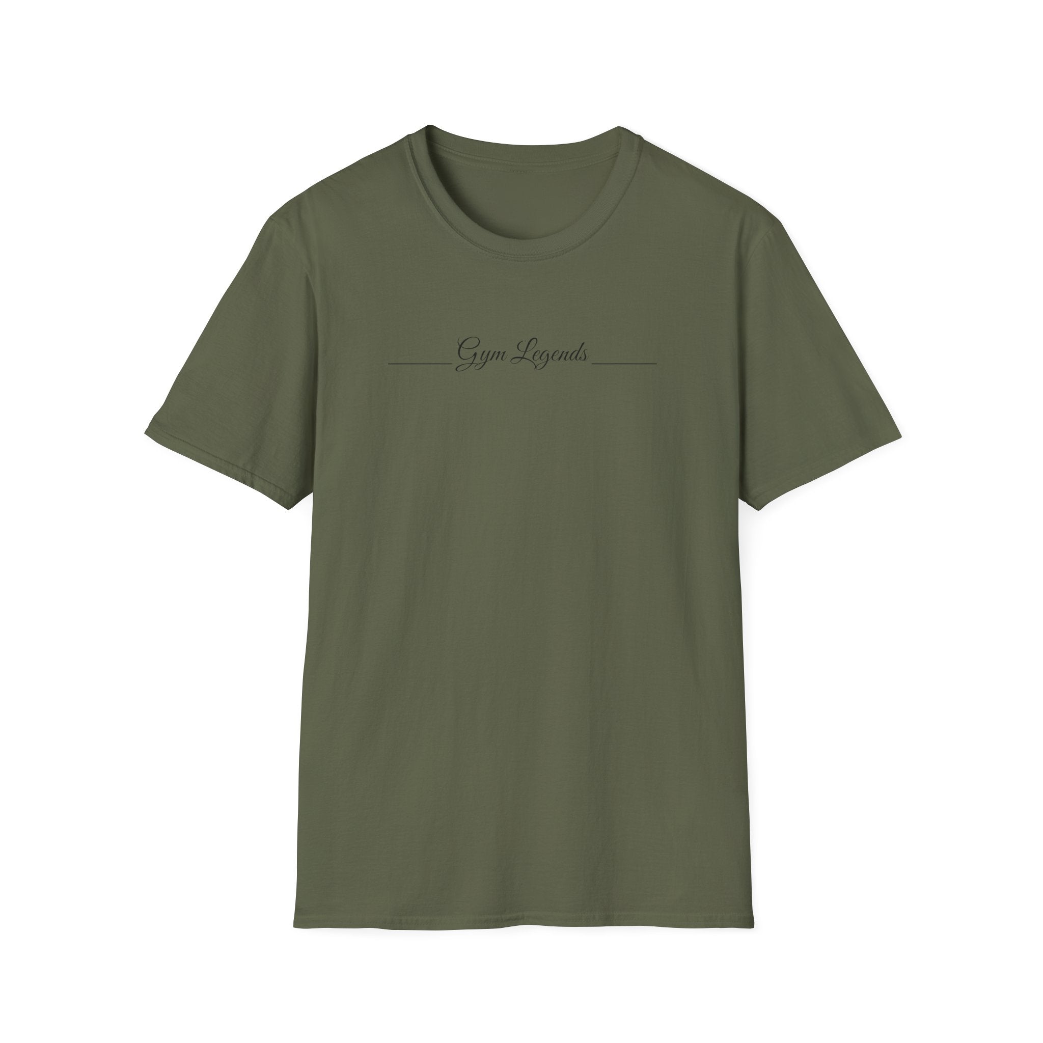 Gym Legends T‑Shirt — Minimal Script Fitness Tee