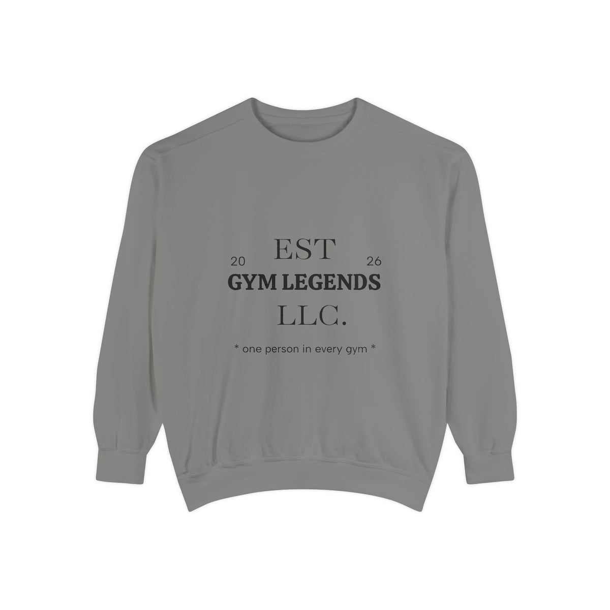 Gym Legends Sweatshirt — EST 2026 Vintage Athletic Crewneck