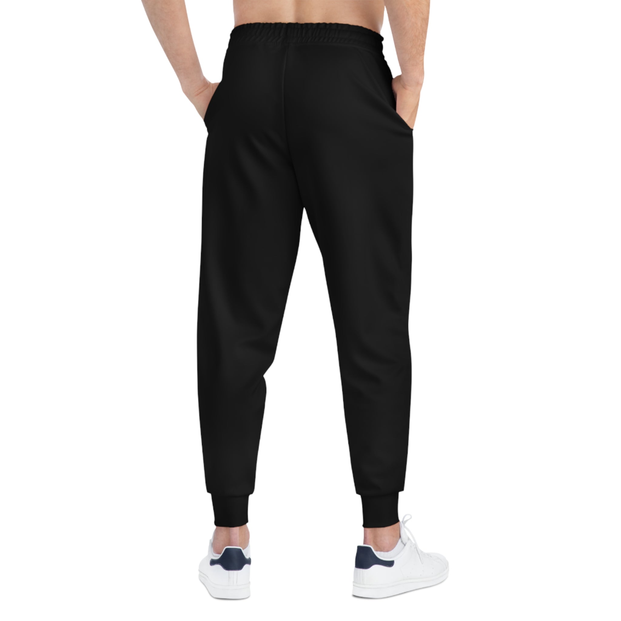 Copy of Athletic Joggers — Grey 'GYM LIFE' Vertical Logo Fitness Sweatpants