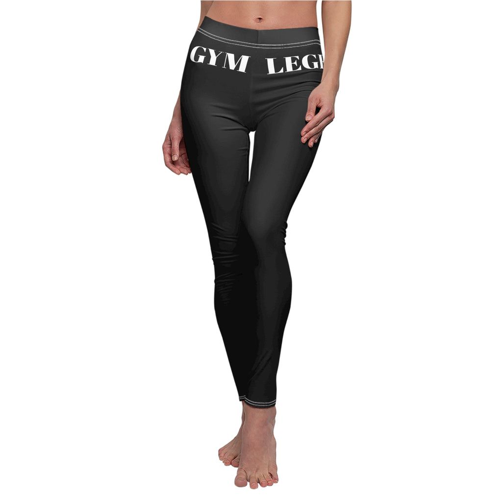 Gym Love Women's Leggings — Black Fitness Cut & Sew Activewear