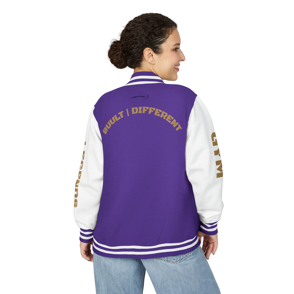 Gym Legends Letterman Jacket — 'Gym Legends' Red & White Varsity Jacket