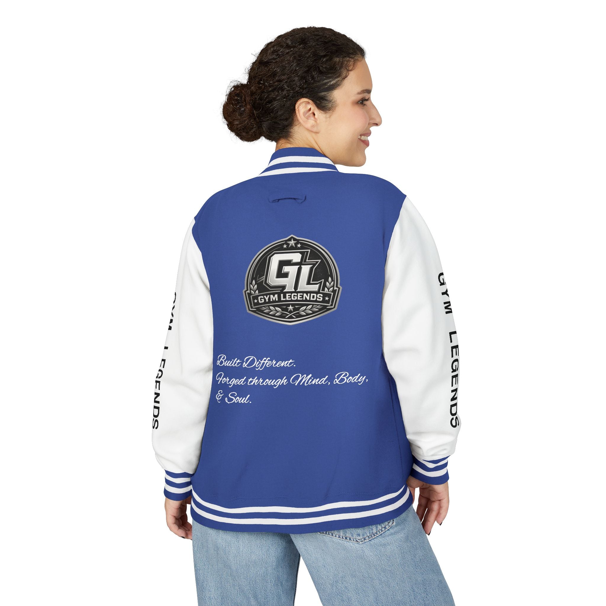 Gym Legends Varsity Jacket — Built Different Edition