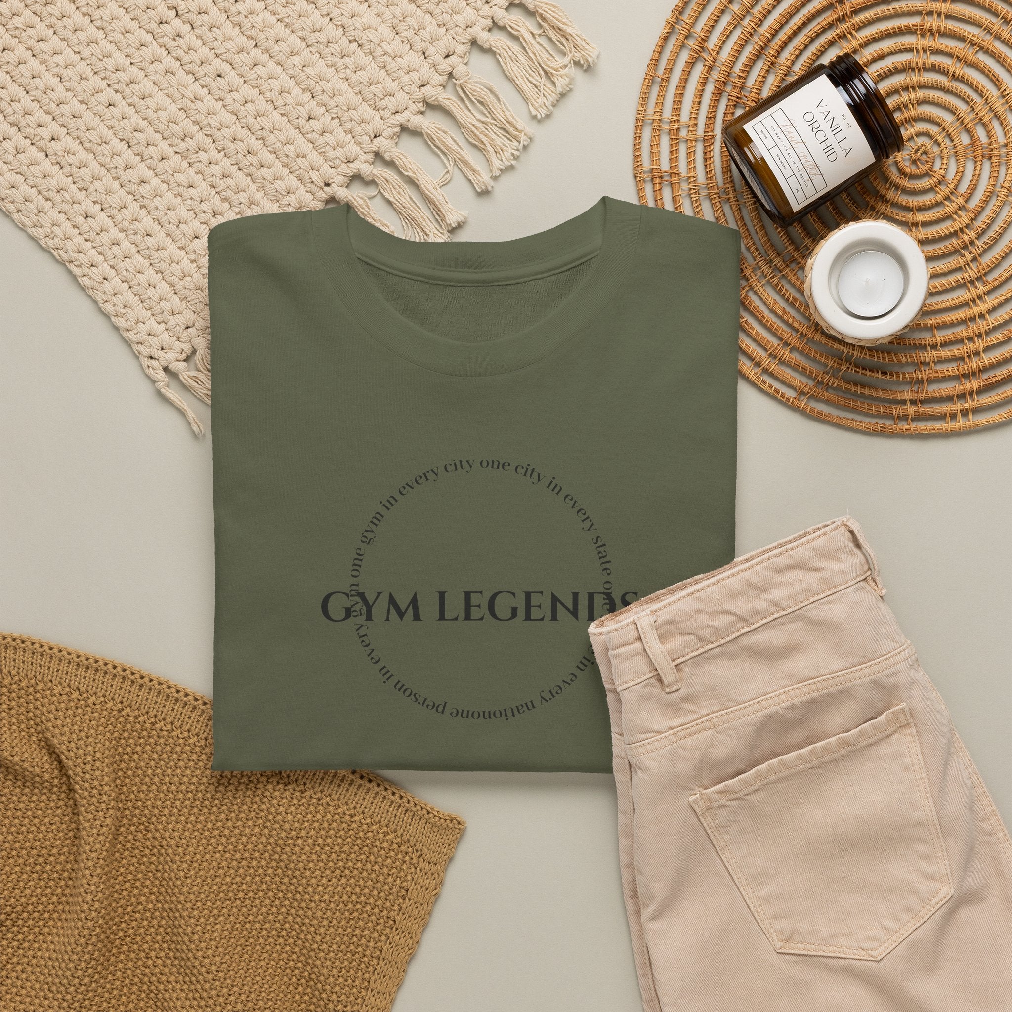 Gym Legends T-Shirt — Minimal Gym Logo Tee