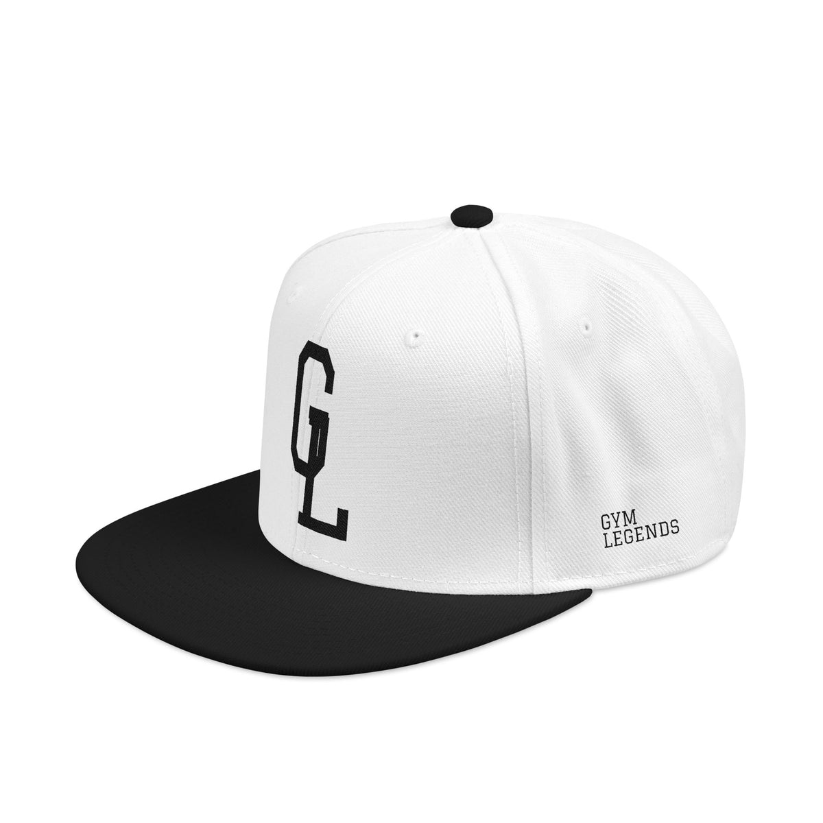 Embroidered Snapback Hat — Red & Black 'GL' Logo Cap