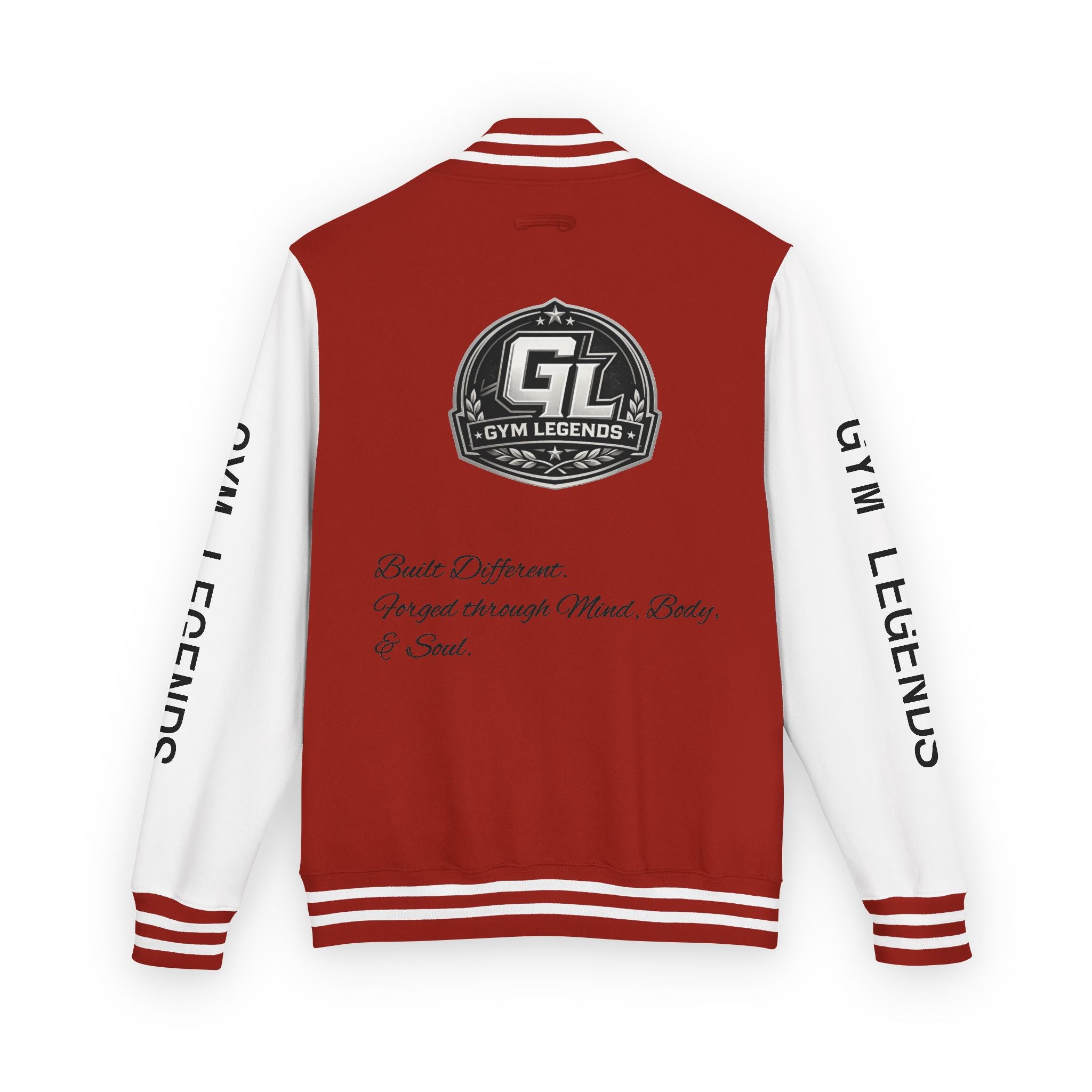 Gym Legends Varsity Jacket — Built Different Edition