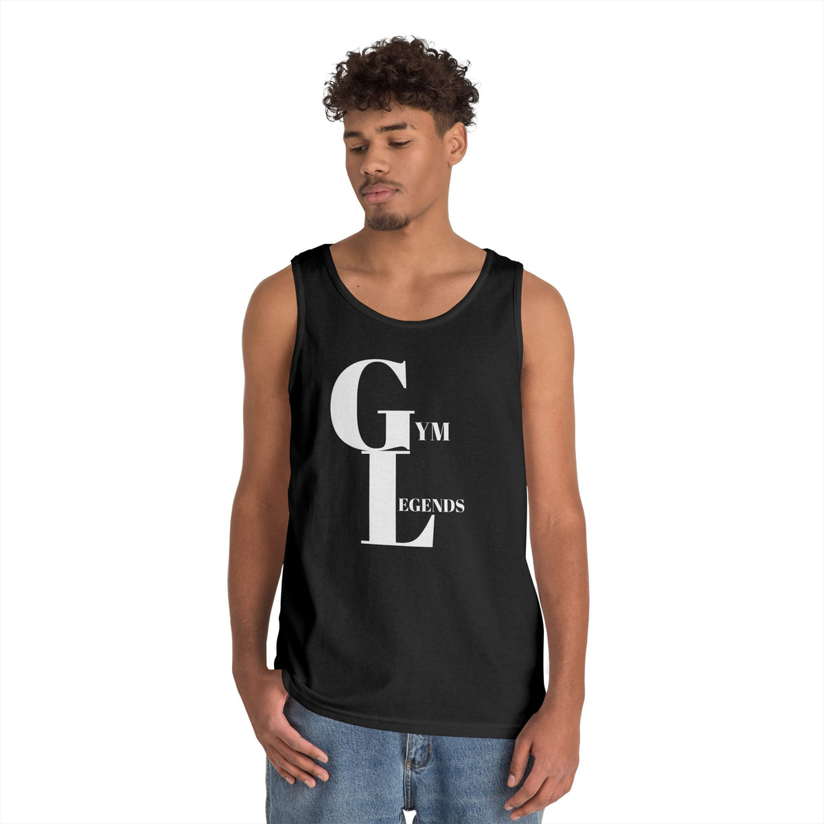 Gym Legends Tank Top — Minimalist Fitness Graphic Tank