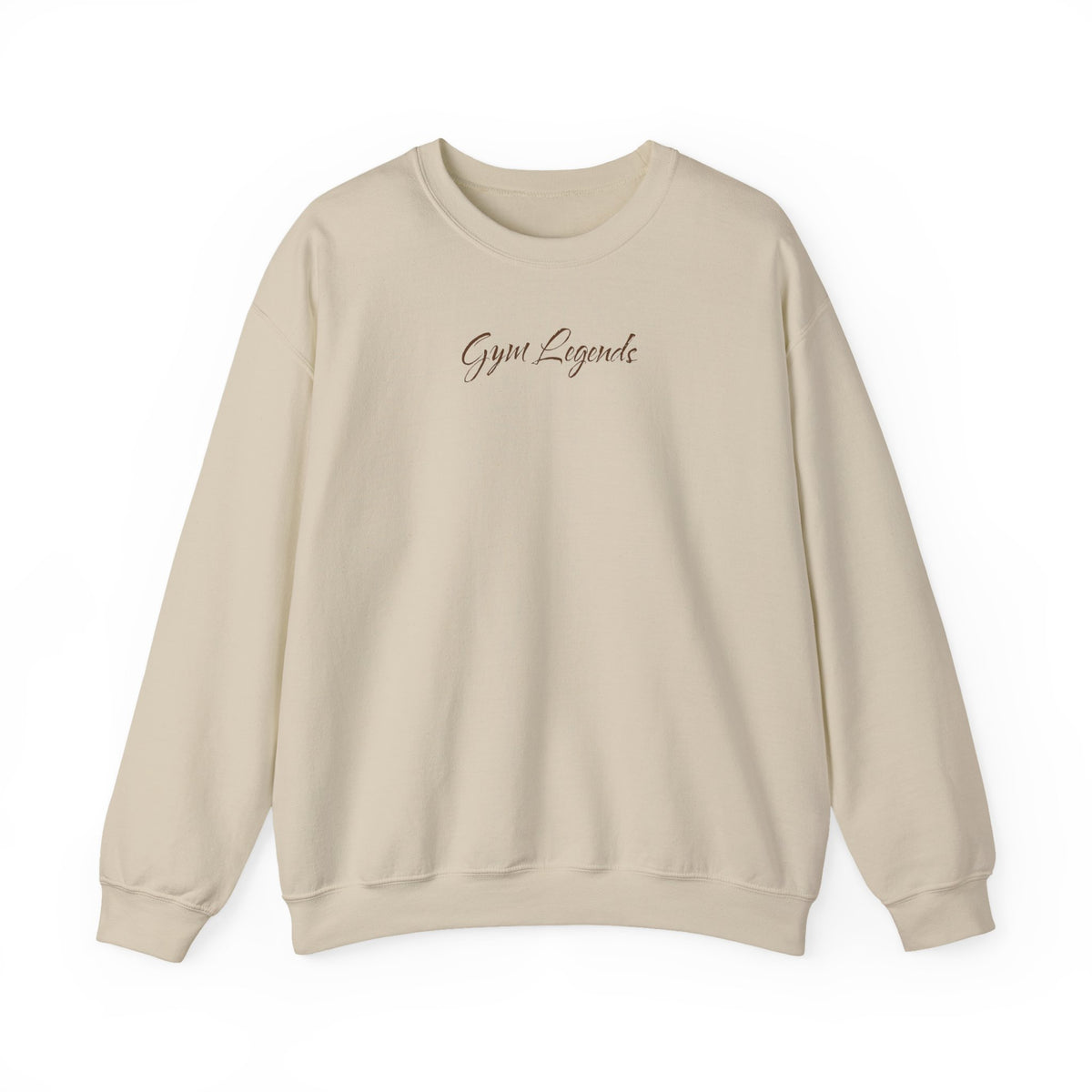 Gym Legend Crewneck Sweatshirt — Minimal Script Fitness Pullover