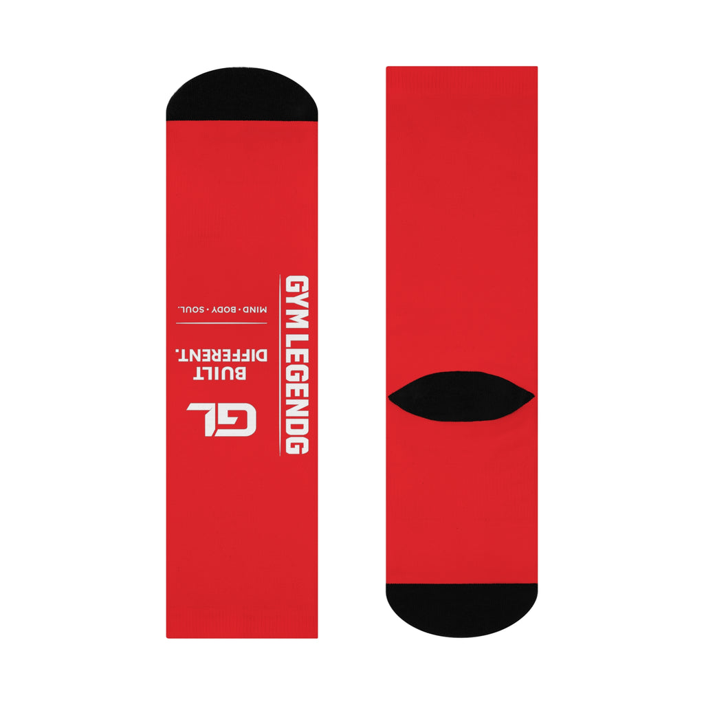 Gym Legends Elite Crew Socks Red