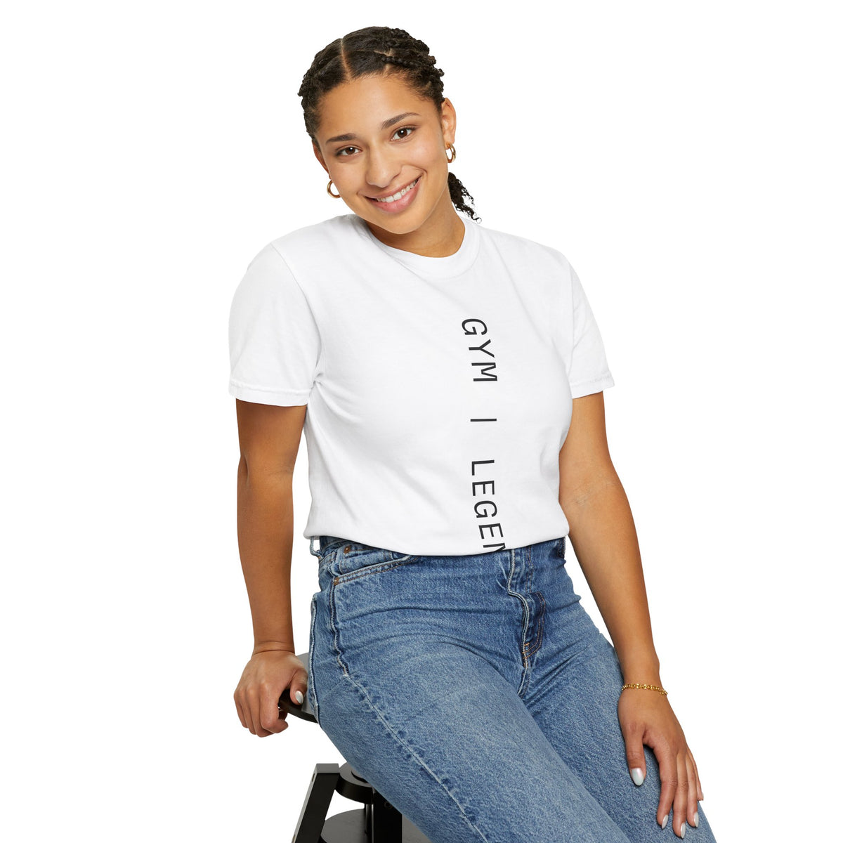 Gym Legends T-Shirt — Vertical Minimal Fitness Tee
