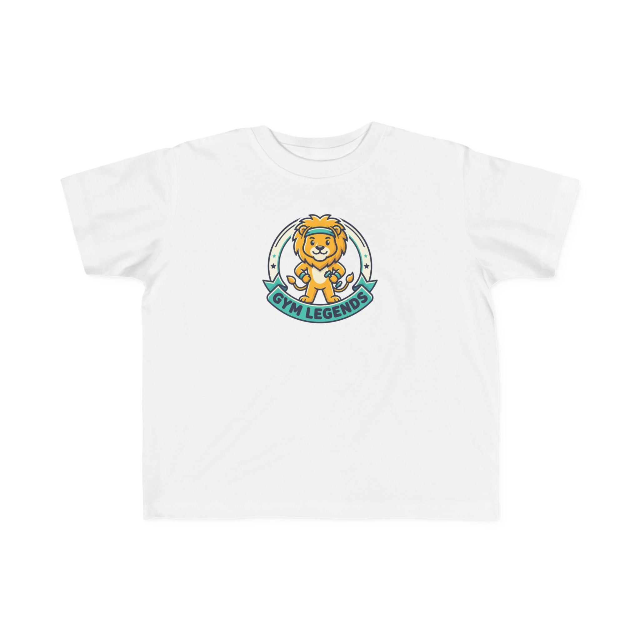 Gym legends kid Tee — "Gym Legend" Cute Lion Workout Kids Shirt