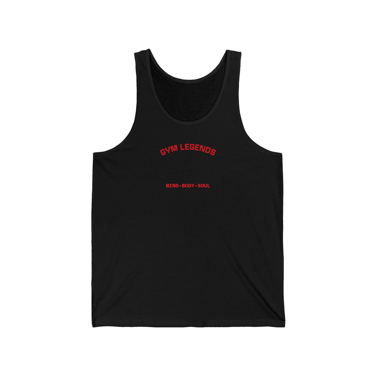 Gym Legends Tank Top — "Mind • Body • Soul" Minimal Fitness Workout Tank
