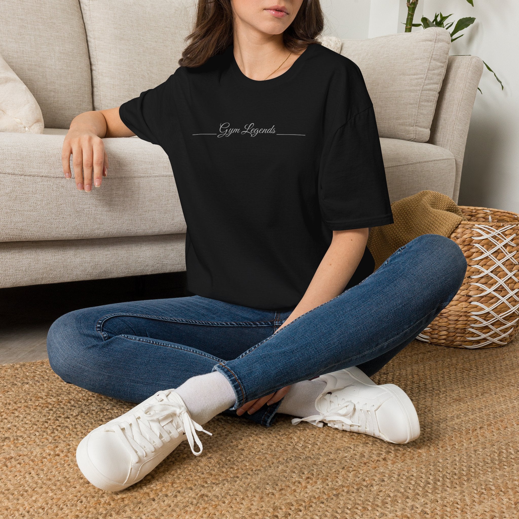 Gym Legends T‑Shirt — Minimal Script Fitness Tee