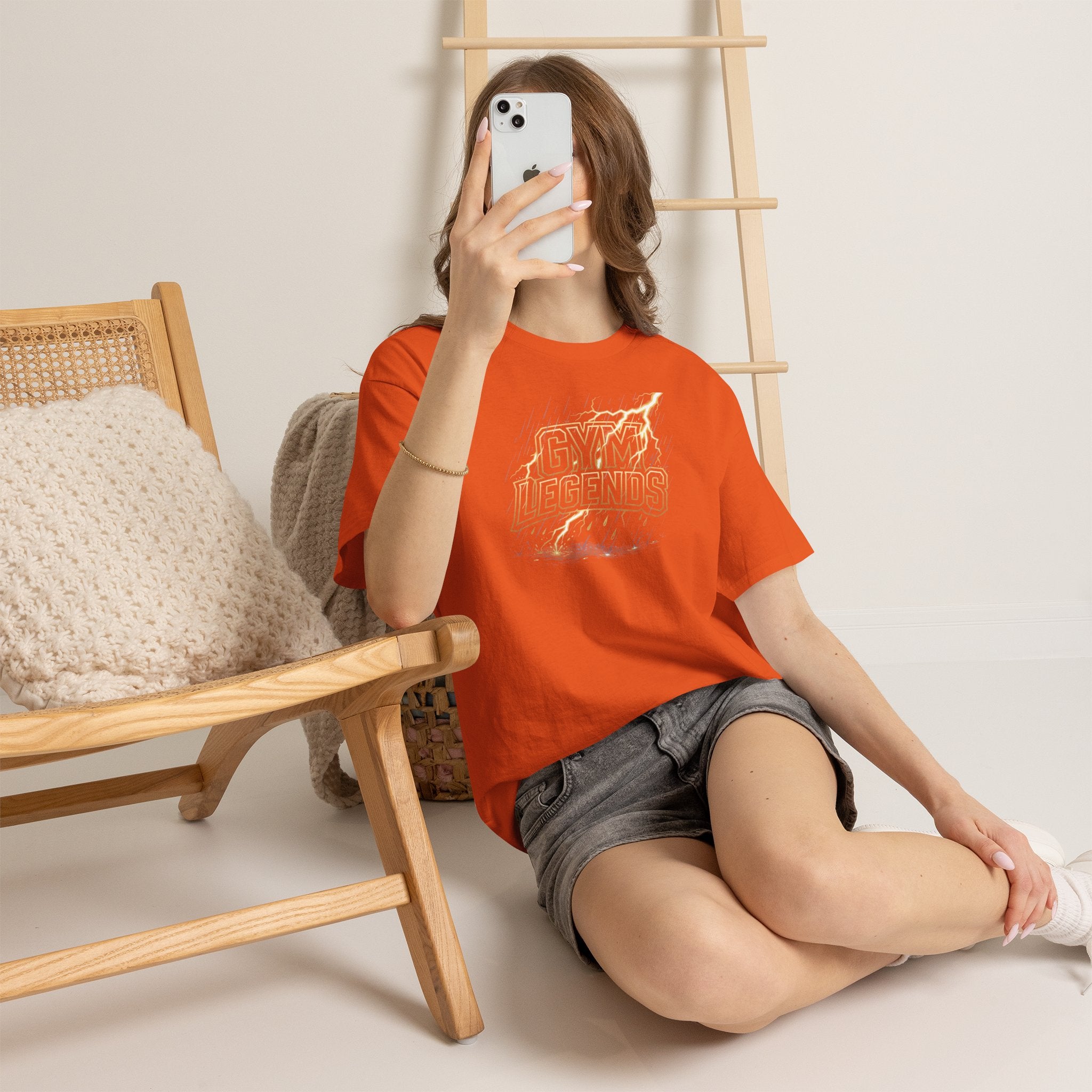 Gym Legends T‑Shirt — Retro Flame Athletic Tee