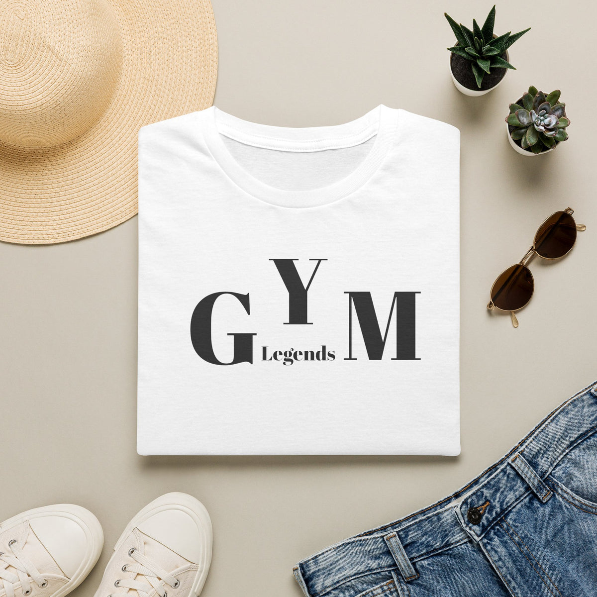 Gym Legends T-Shirt — Minimalist Workout Shirt for Fitness Enthusiasts