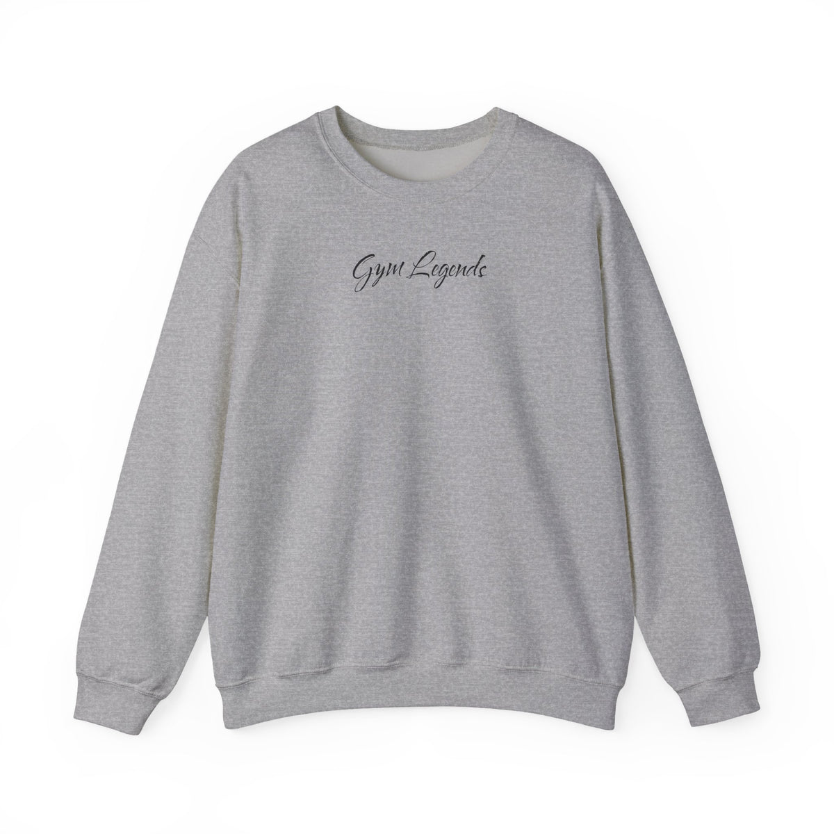 Gym Legend Crewneck Sweatshirt — Minimal Script Fitness Pullover