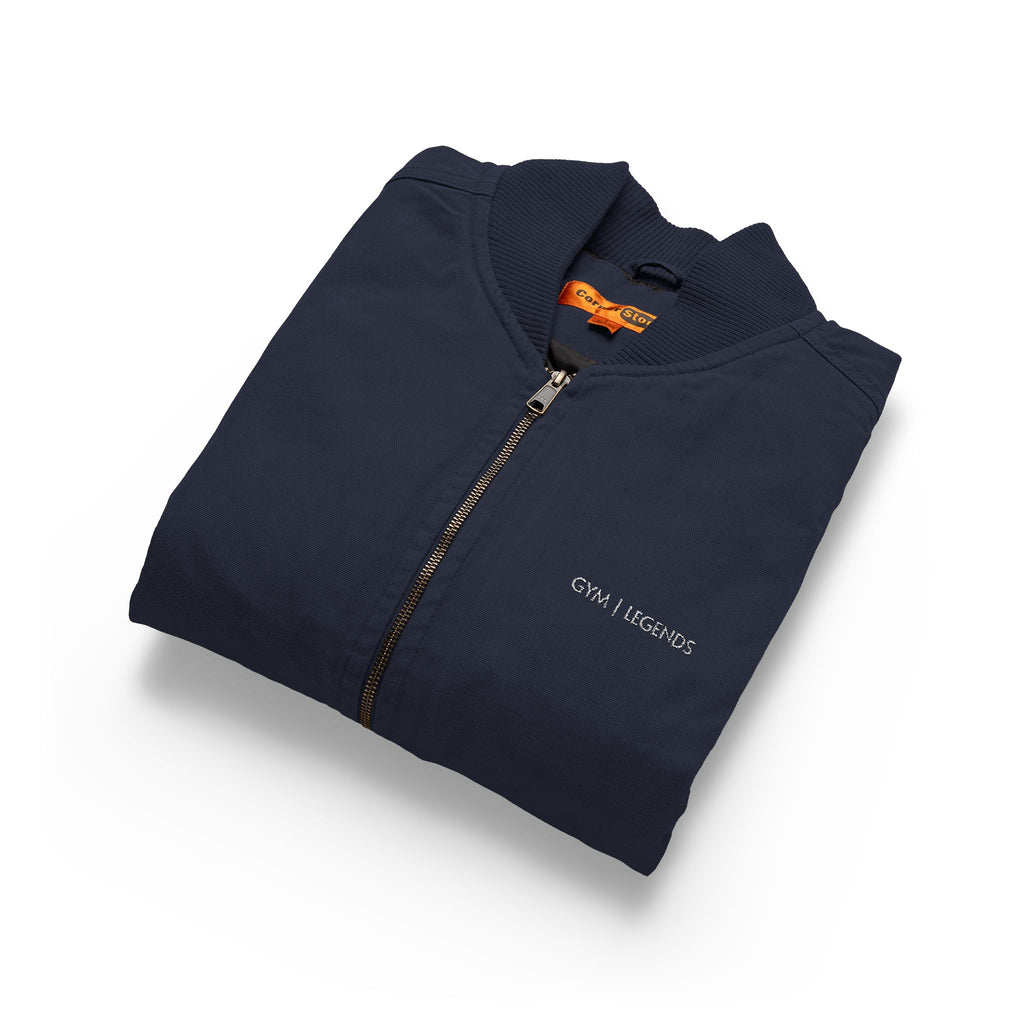 Embroidery Gym legends Duck Cloth Work Vest — Durable Washed Canvas Utility Vest
