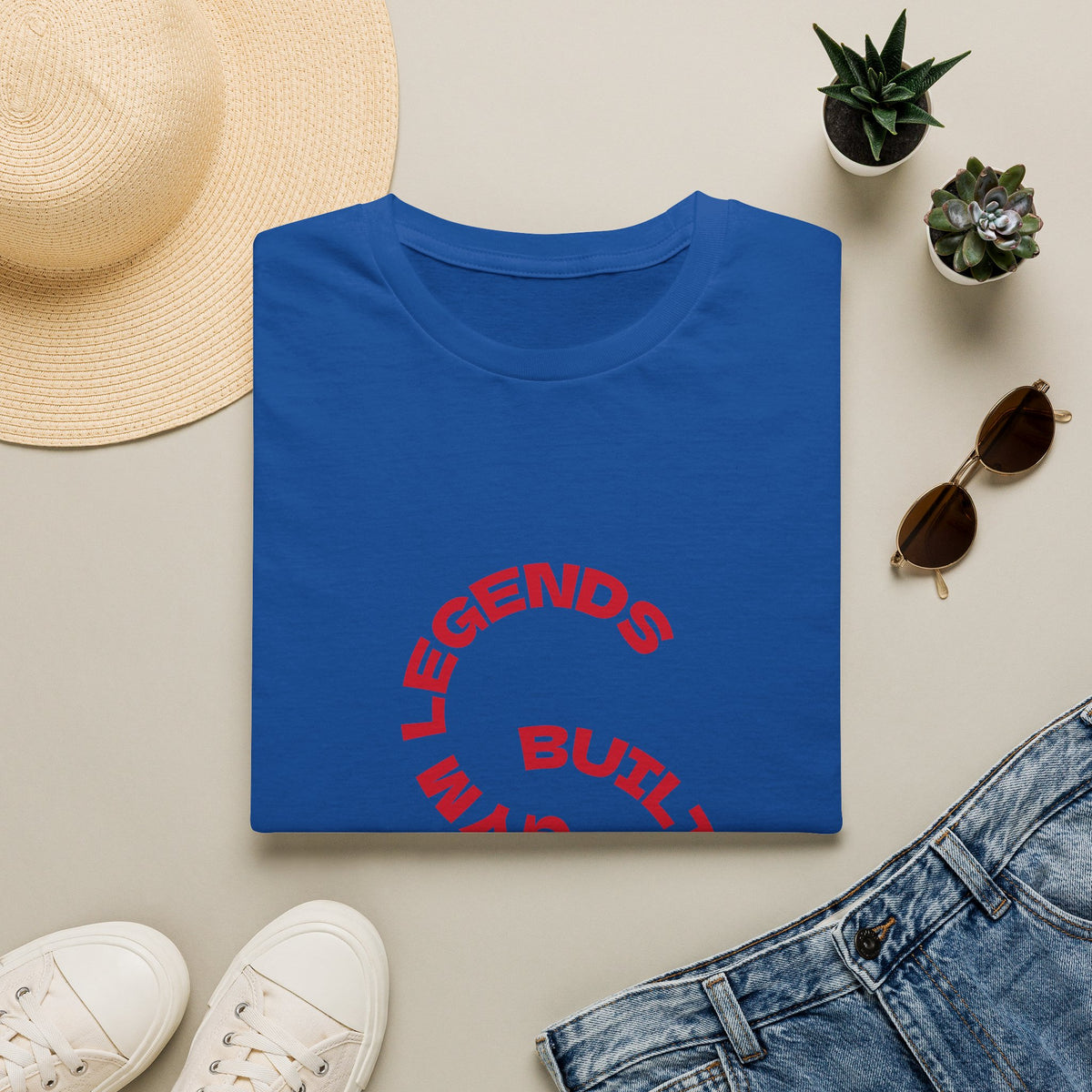 Legends Built Different T-Shirt — Circular Graphic Tee for Athletes & Trendsetters