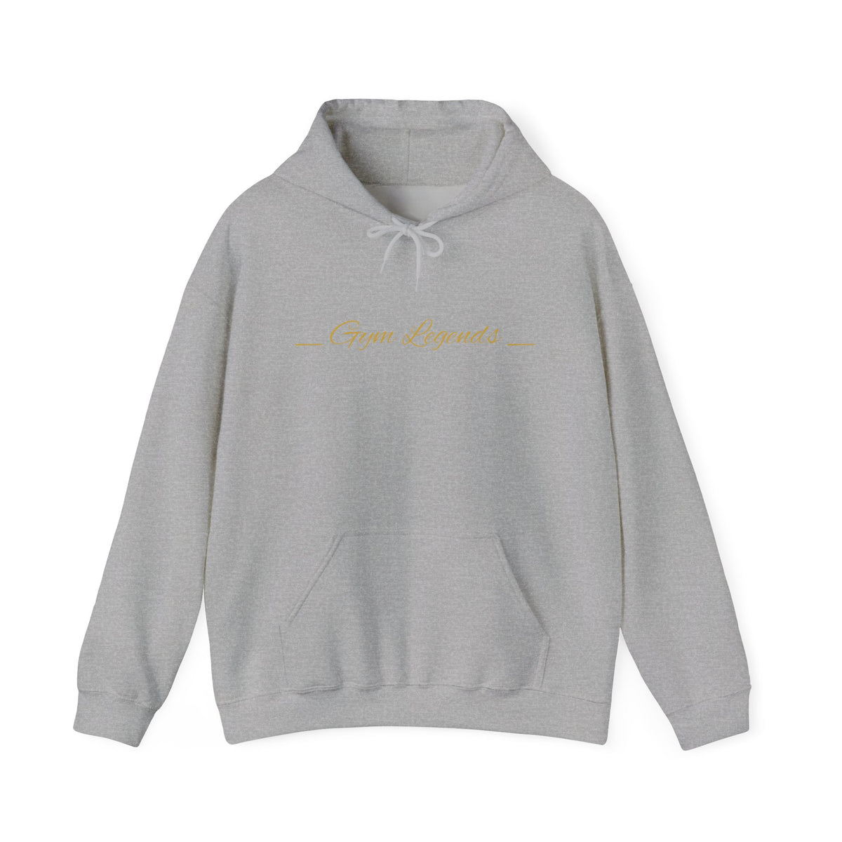 Gym Legend Hoodie — Minimal Gold Script Fitness Pullover