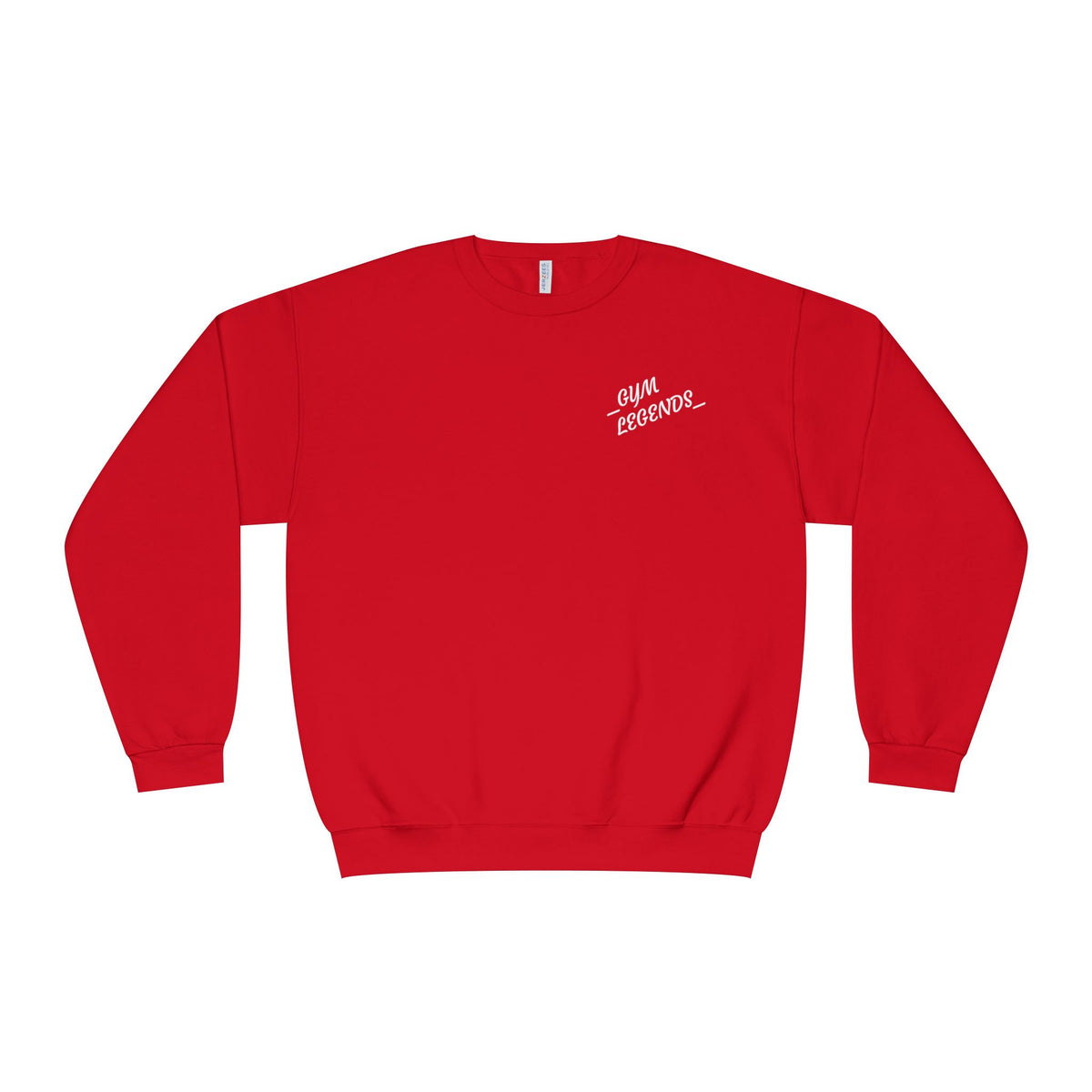 Gym Legends Crewneck Sweatshirt — "Gym, Legends" Motivational Fitness Pullover