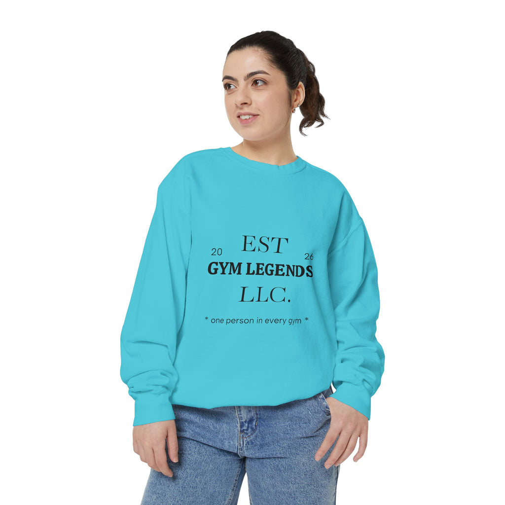 Gym Legends Sweatshirt — EST 2026 Vintage Athletic Crewneck