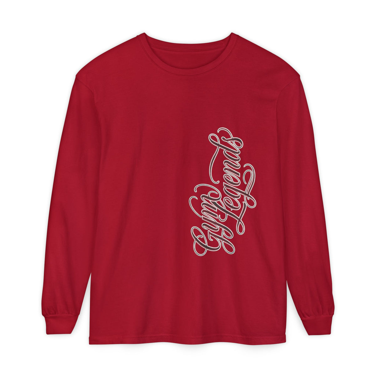 Script Logo Long Sleeve Tee — 'Cryptic Legends' Side Print