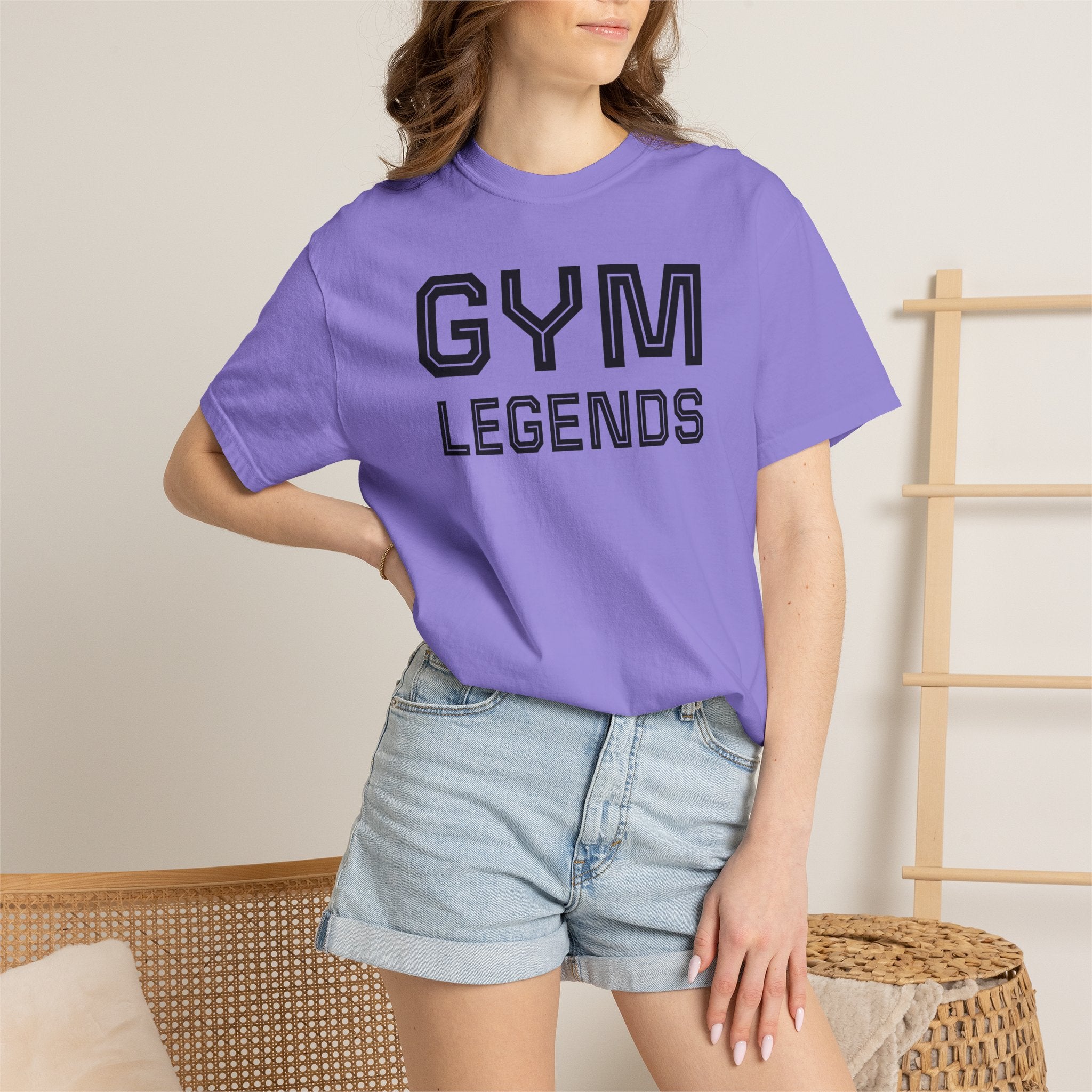 Gym Legends T-Shirt — Athletic Vintage Lettering Tee
