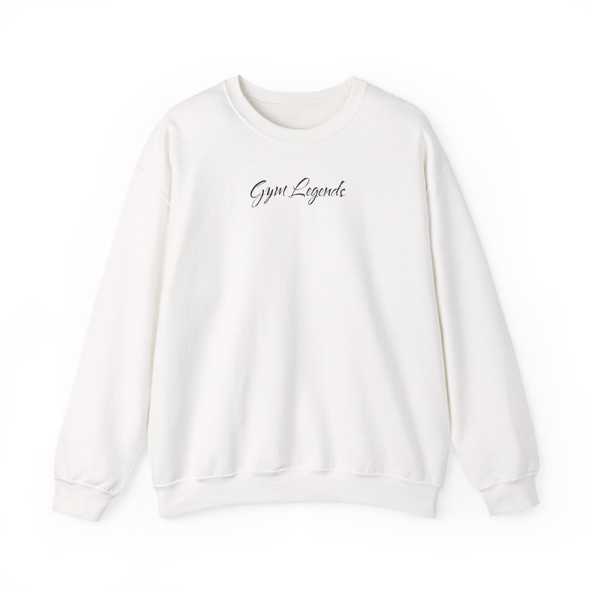 Gym Legend Crewneck Sweatshirt — Minimal Script Fitness Pullover