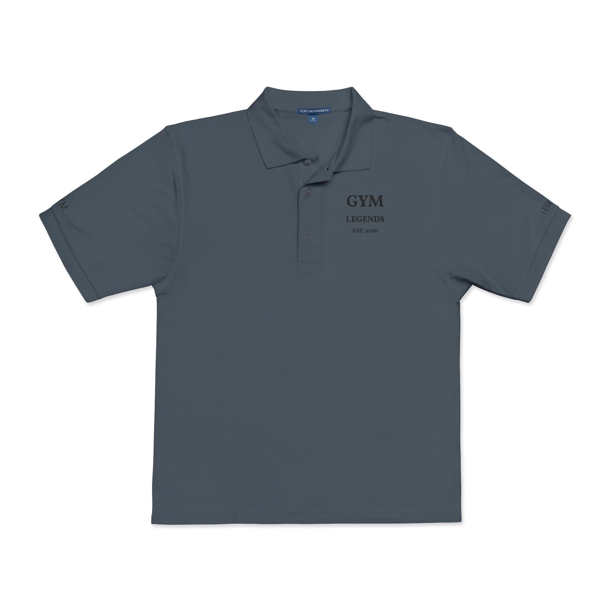 Embroidered 'GYM Legends' Polo Shirt — Classic Athletic Workwear