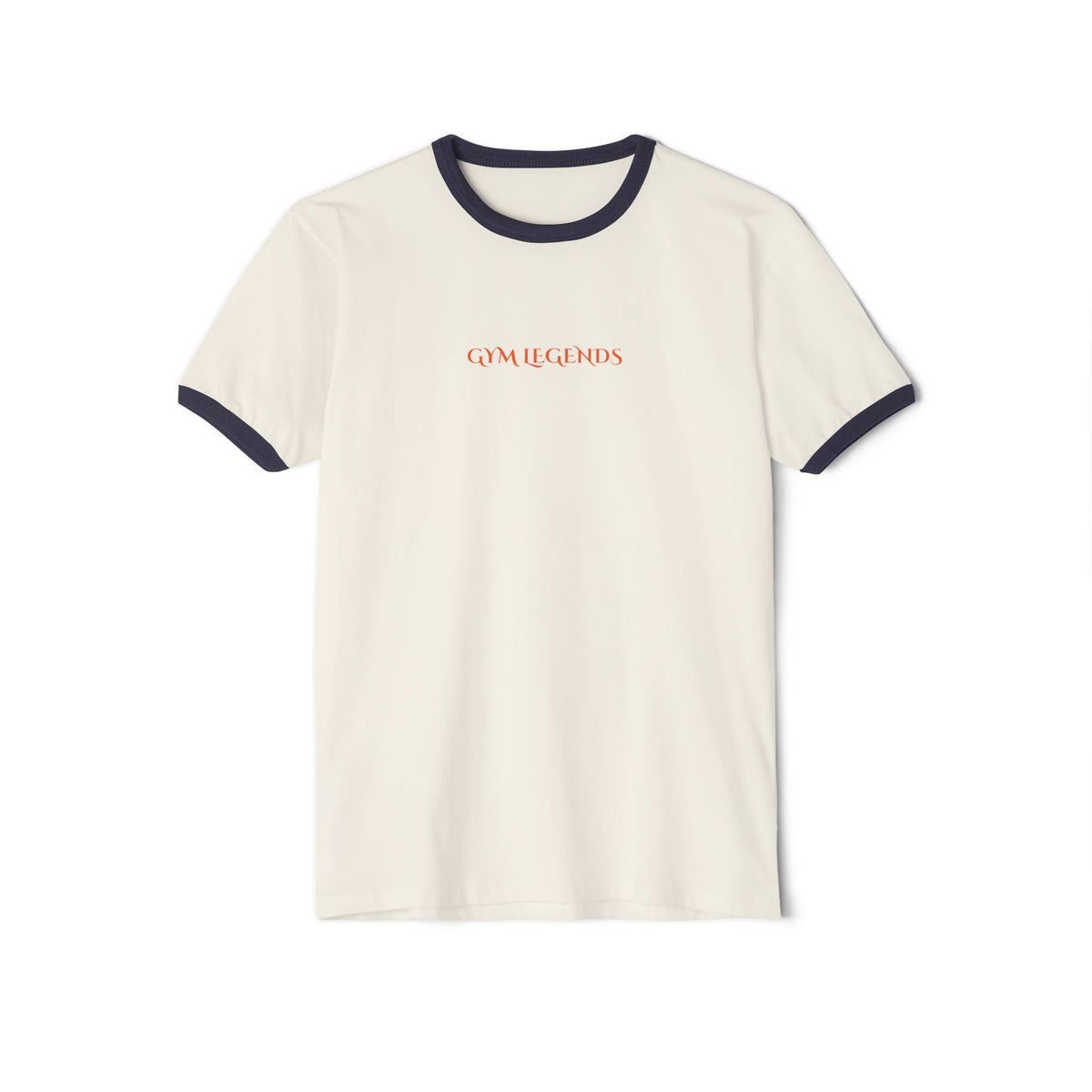 Ringer T-Shirt — "Gym Records" Minimal Retro Gym Tee