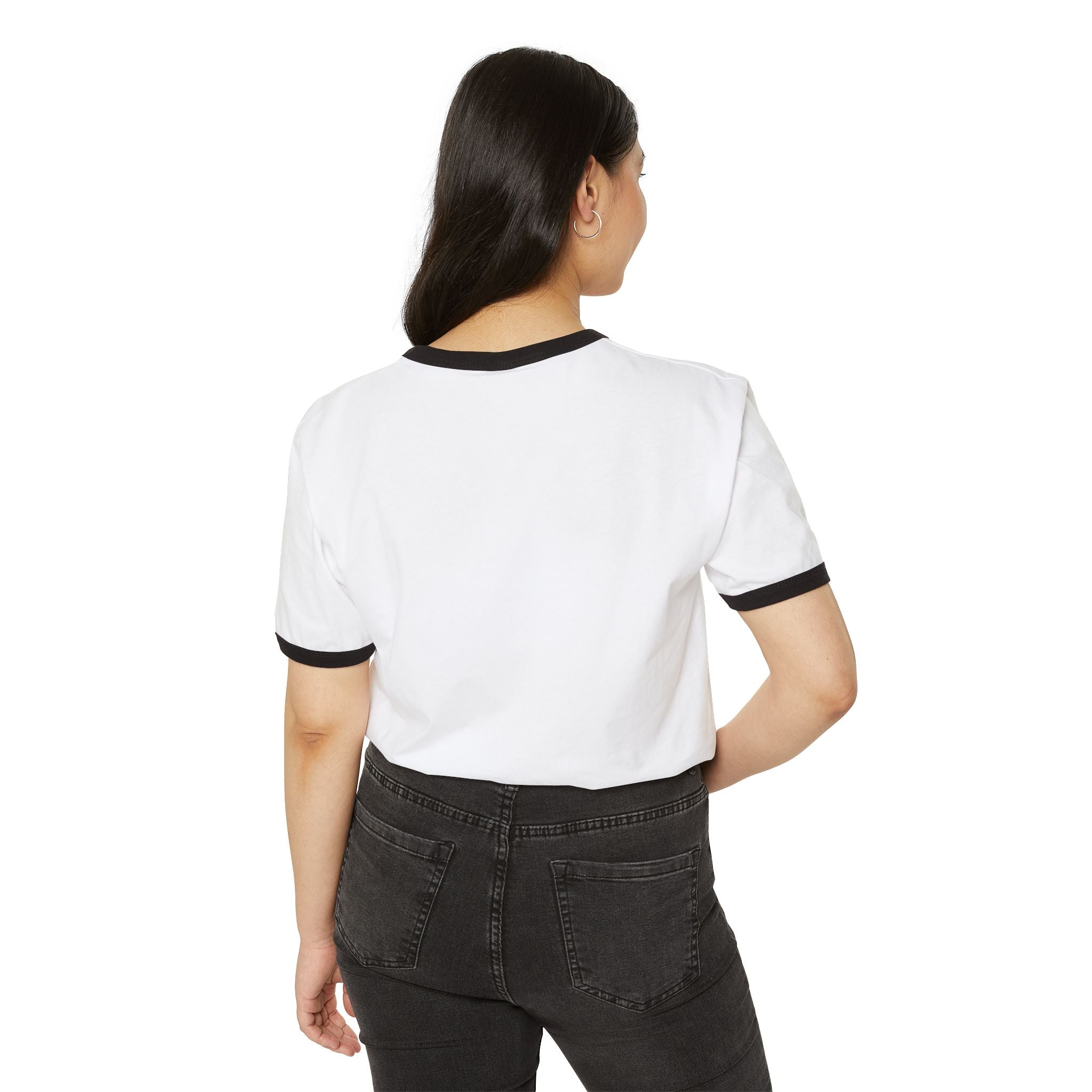 Ringer T-Shirt — "Gym Records" Minimal Retro Gym Tee