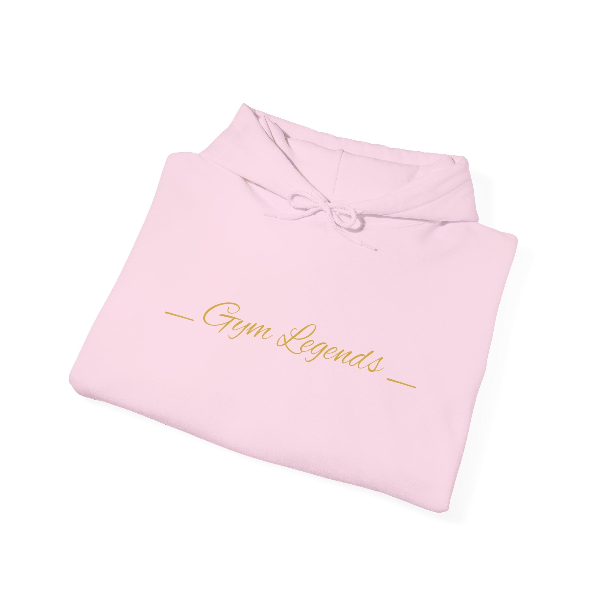Gym Legend Hoodie — Minimal Gold Script Fitness Pullover