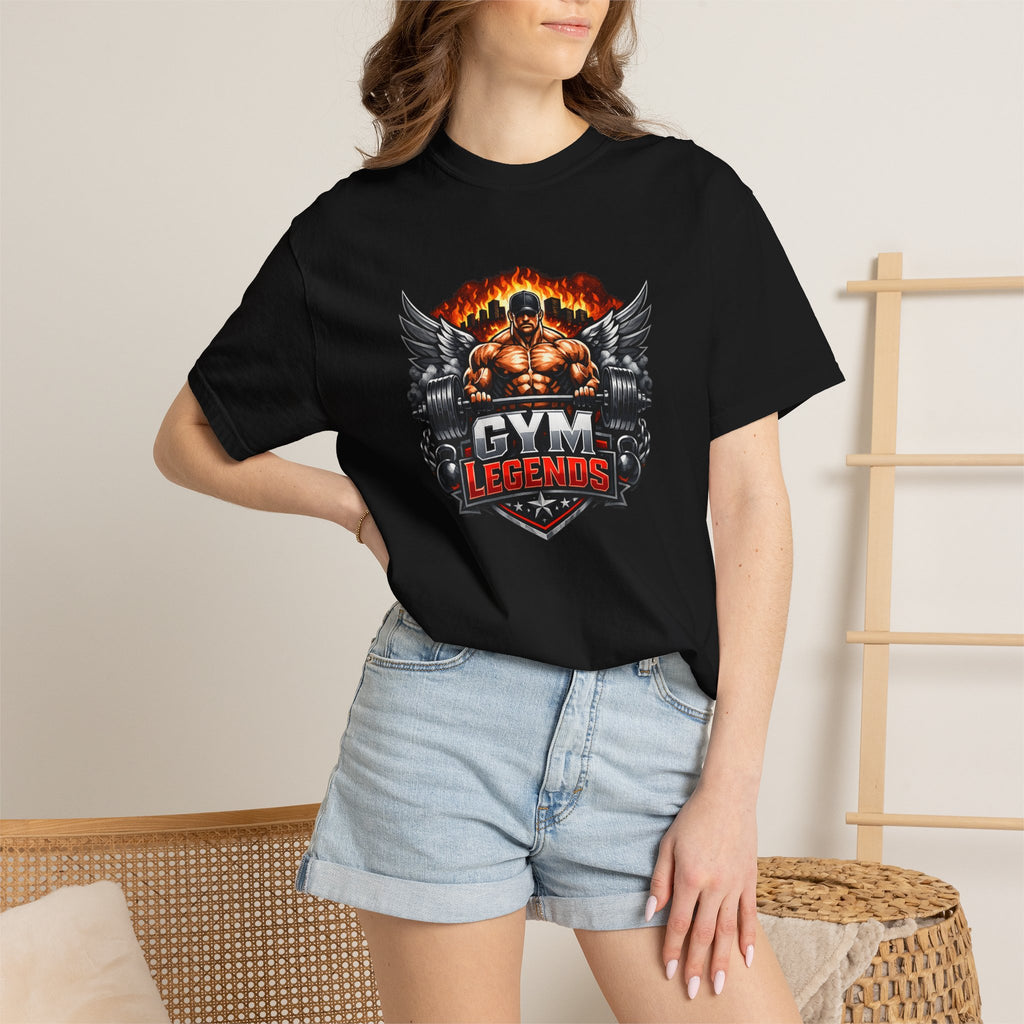 Gym Legends T-Shirt — Muscular Bodybuilder Graphic Tee