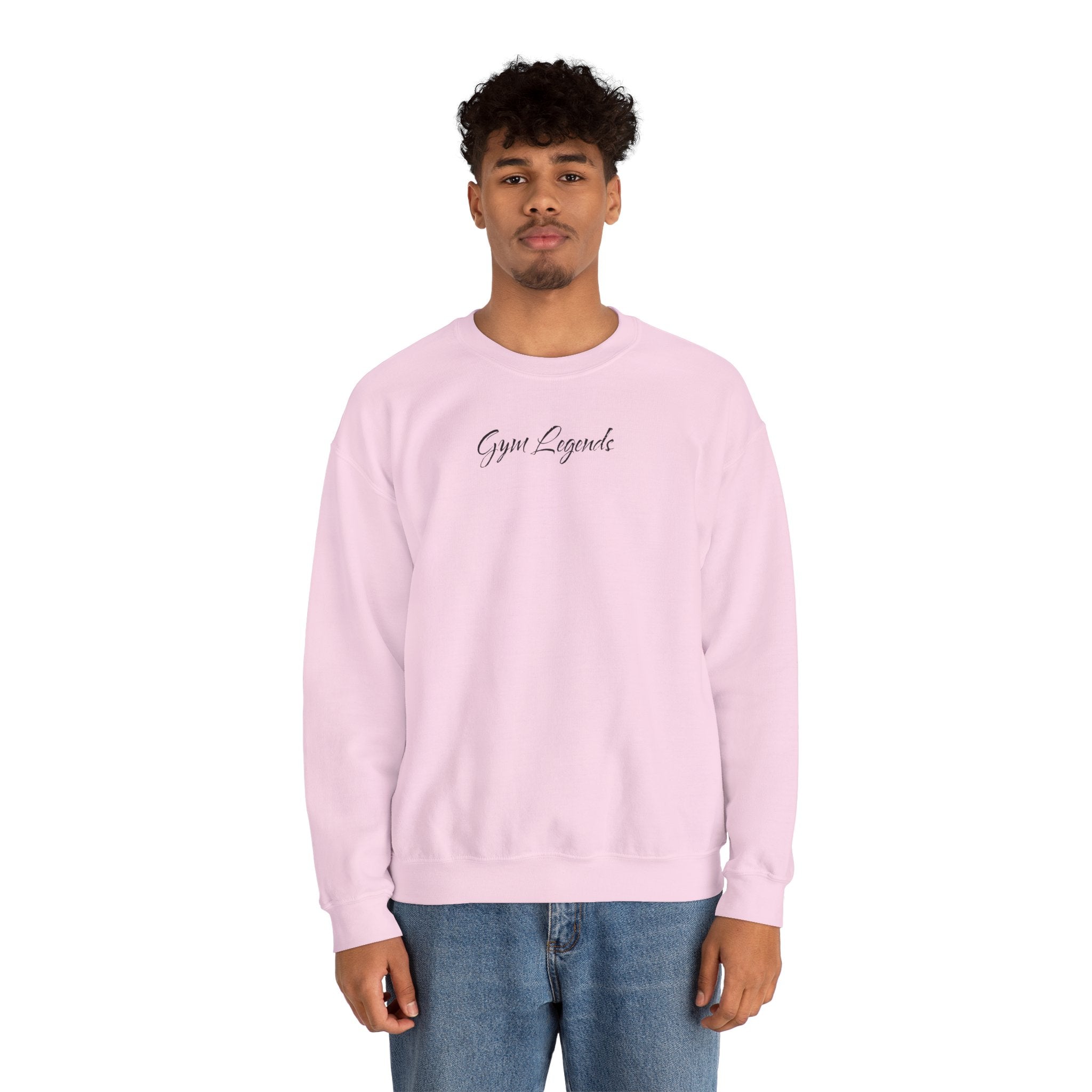 Gym Legend Crewneck Sweatshirt — Minimal Script Fitness Pullover