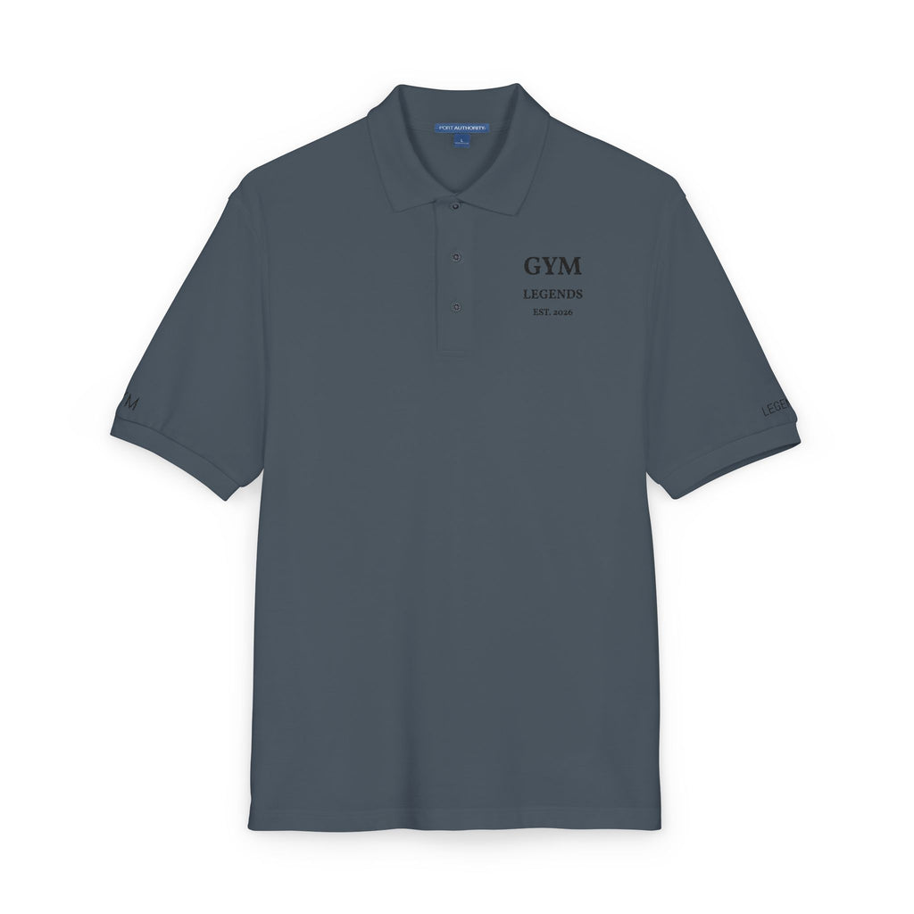 Embroidered 'GYM Legends' Polo Shirt — Classic Athletic Workwear