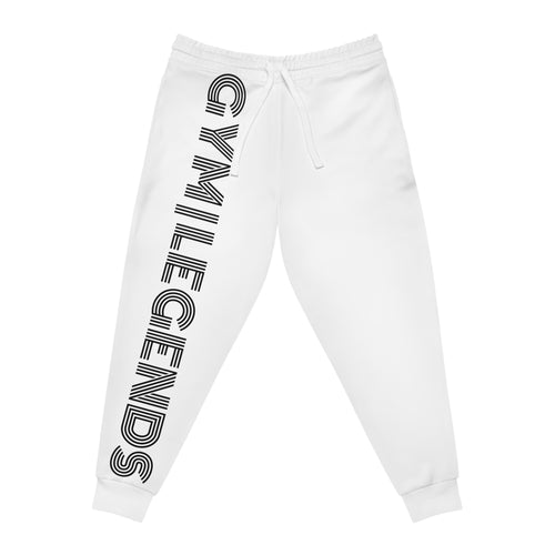 Copy of Copy of Athletic Joggers — Grey 'GYM LIFE' Vertical Logo Fitness Sweatpants