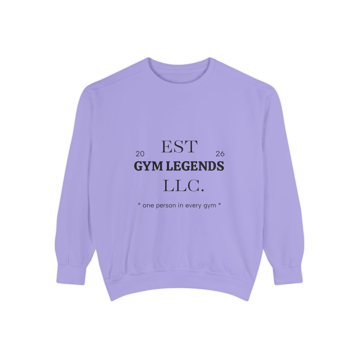 Gym Legends Sweatshirt — EST 2026 Vintage Athletic Crewneck