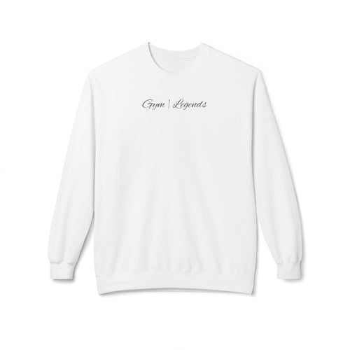 Gym Legends Crewneck Sweatshirt — "Gym Legends Built Different" Athletic Motivational Pullover