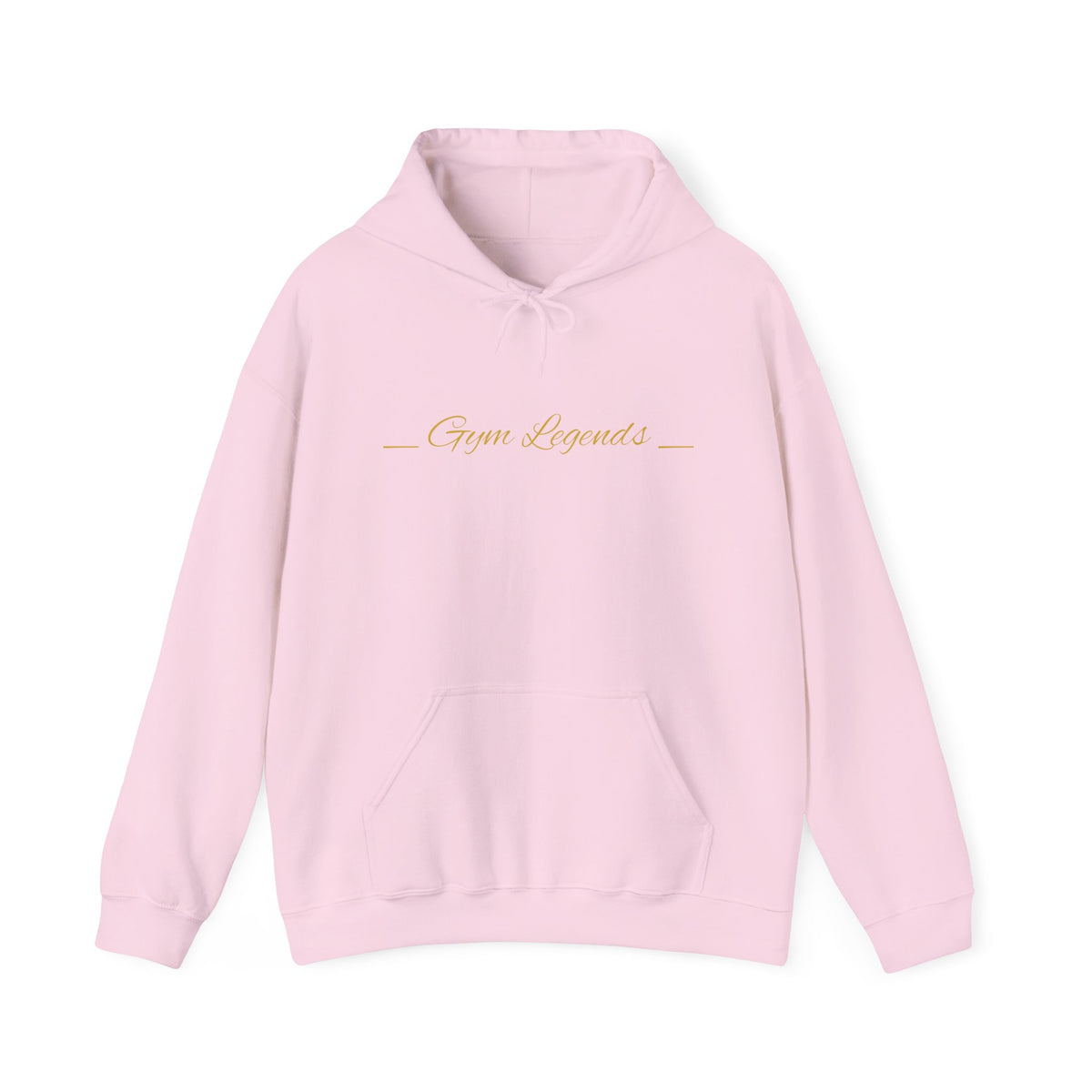 Gym Legend Hoodie — Minimal Gold Script Fitness Pullover