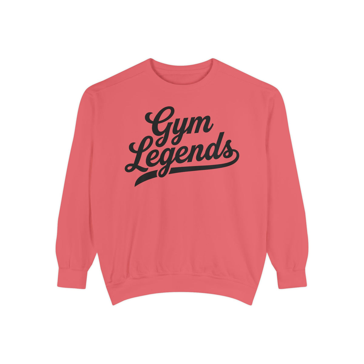 Gym Legends Sweatshirt — Retro Script Fitness Crewneck