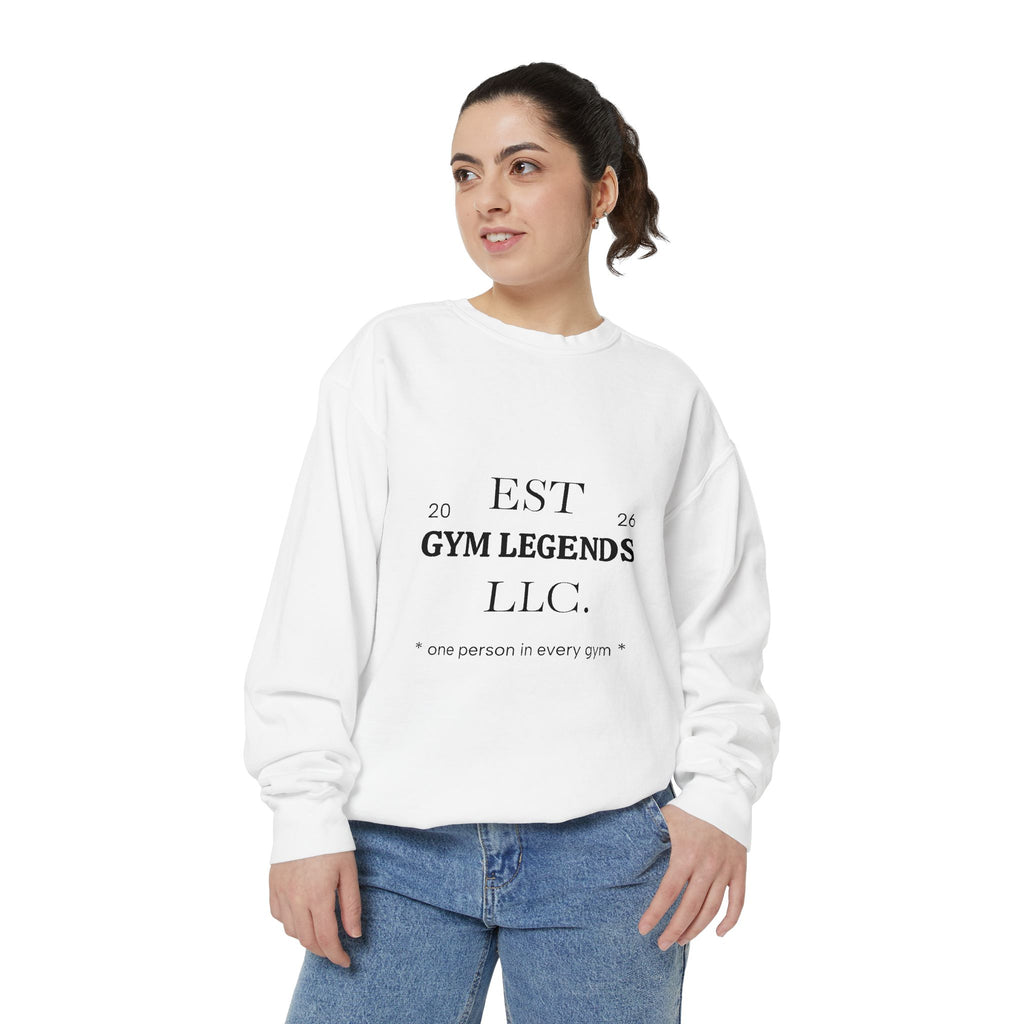 Gym Legends Sweatshirt — EST 2026 Vintage Athletic Crewneck