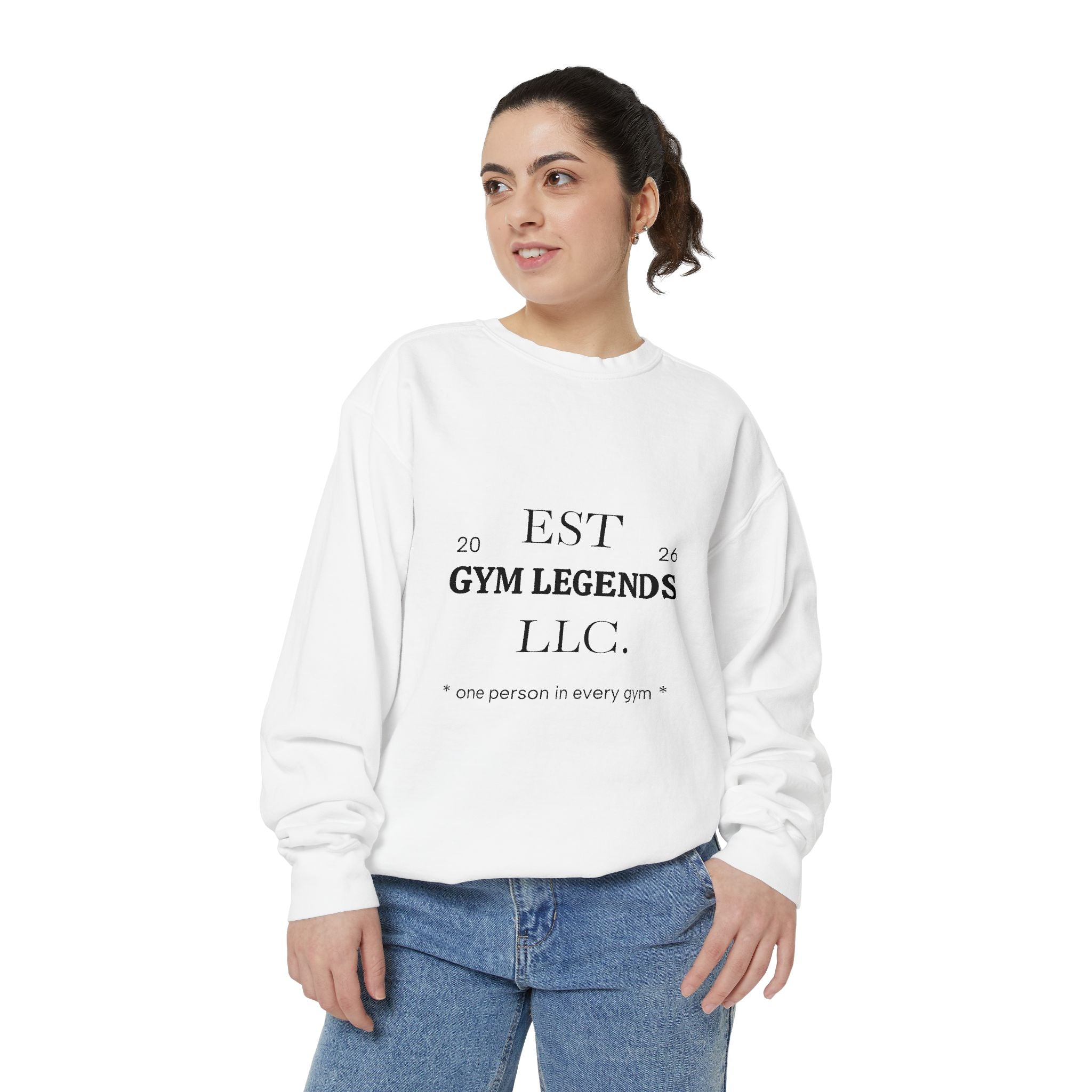 Gym Legends Sweatshirt — EST 2026 Vintage Athletic Crewneck