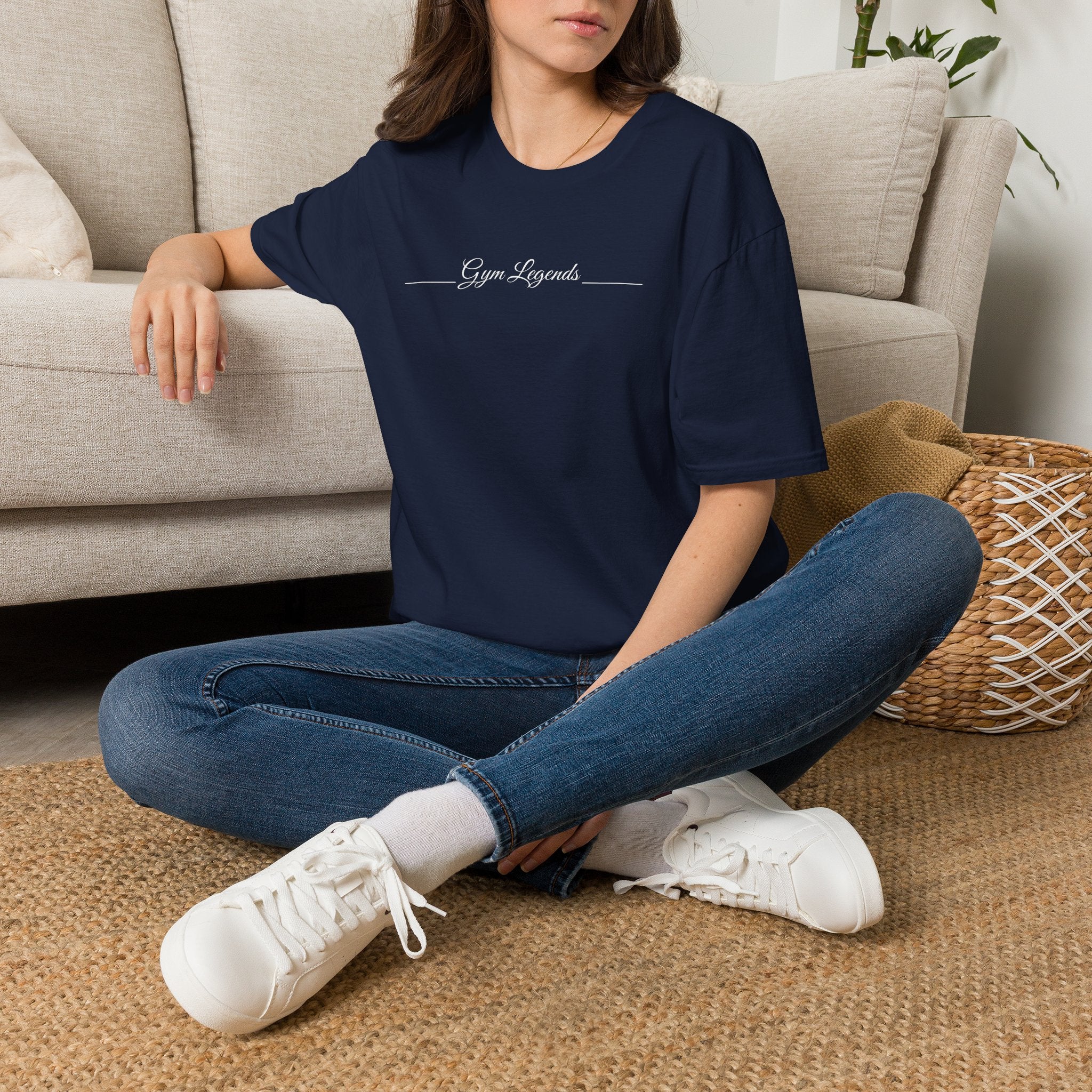 Gym Legends T‑Shirt — Minimal Script Fitness Tee