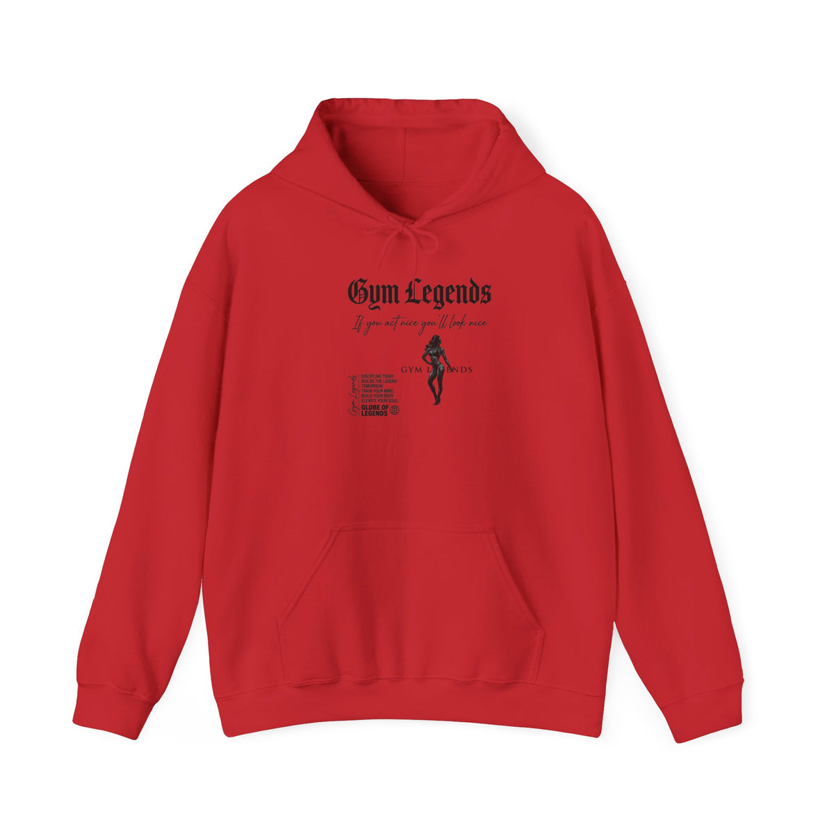 Gym Legends Hoodie — Vintage Gym Silhouette Sweatshirt