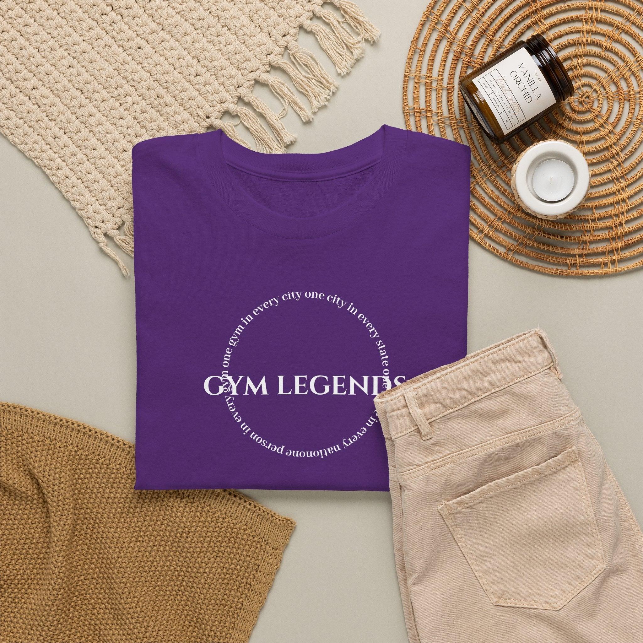 Gym Legends T-Shirt — Minimal Gym Logo Tee