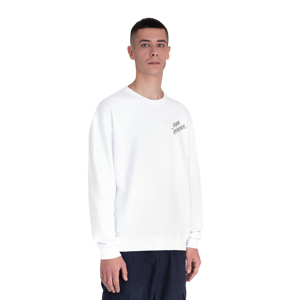Gym Legends Crewneck Sweatshirt — "Gym, Legends" Motivational Fitness Pullover