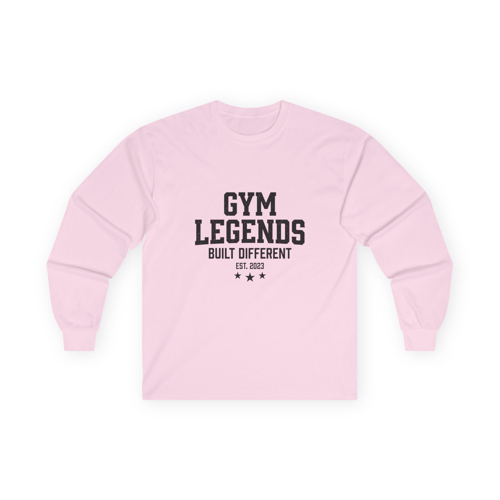 Gym Legends Long Sleeve Tee — "Built Different" Athletic Shirt